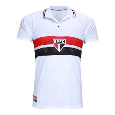 Imagem de CAMISA RETRÔ SÃO PAULO 1994 BRANCA, ESCUDO BORDADO, MASCULINA,P