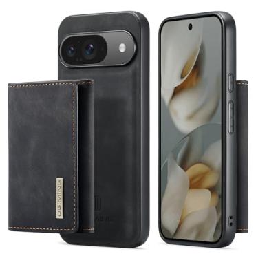 Imagem de Capa carteira de couro magnética destacável 2 em 1 para Google Pixel 10, com 7 compartimentos para cartão + compartimento para dinheiro, recurso de suporte, TPU à prova de choque e capa de telefone de