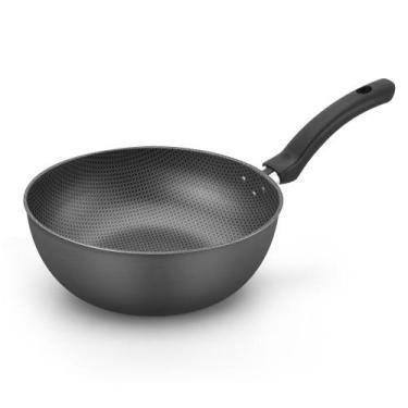 Imagem de Wok Alegrete Enjoy 24cm Antiaderente Cinza - 370601