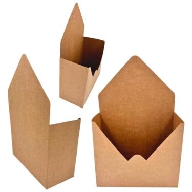 Imagem de Caixa Envelope para Presentes e Lembrancinha 28,5cm x 18,5cm x 8,5cm resistente e automatica (5,Kraft liso)