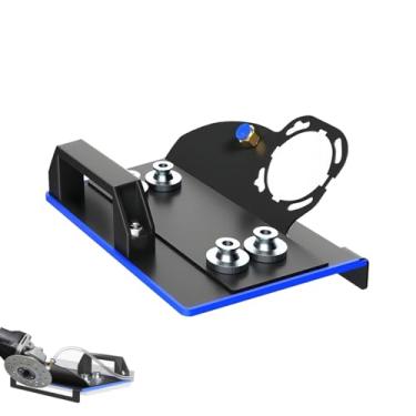 Imagem de Ângulo Retificador 45° para Esmerilhadeira, Suporte de Precisão e Acessório Profissional - Guia de Corte para Metal, Madeira, Cerâmica (Aço 45 - Preto)