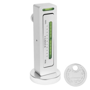 Imagem de Tzdxfgl Ferramenta de calibre magnético ajustável, ferramenta de alinhamento de roda de suporte de rodízio de camber, ferramentas de alinhamento de cubo de suporte de rodízio de alta precisão, medidor