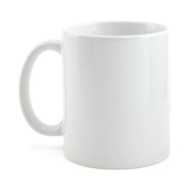 Imagem de Caneca de Cerâmica Branca Resinada para Sublimação - Classe AAA - 325m