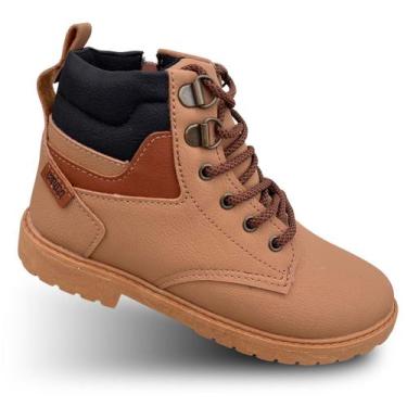 Imagem de Bota Infantil de menino Klin Rock 154110 Coturno masculino Cano alto, 
