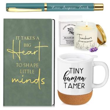 Imagem de Conjunto de Regalo para Maestros Sayglossy: Cuaderno, Taza, Vela y Bol