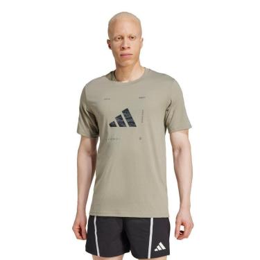 Imagem de Camiseta Adidas Treino Estampada Camo Logo Climacool Masculina-Masculino