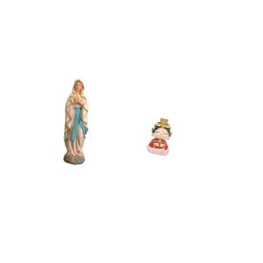 Imagem de Fenteer Estátua Da Virgem Maria, Obra de Arte Decorativa em Resina, Escultura Abençoada, Peça Colecionável para Mesa, Escritório, Quarto Ou Armário.