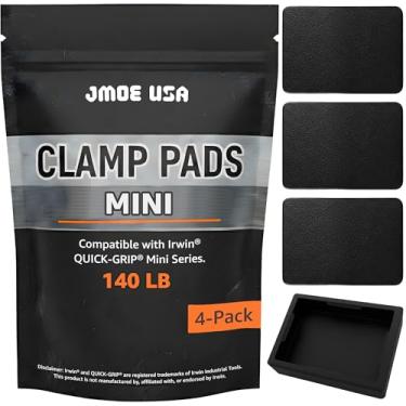 Imagem de Jmoe USA Almofadas de fixação de substituição compatíveis com mini grampos Irwin QUICK-GRIP, superfície de alta aderência, capas de polímero duráveis, acessório para marcenaria