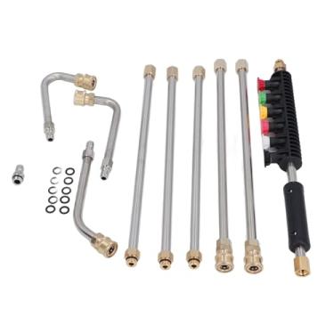 Imagem de KIMISS Varinha de Extensão para Lavadora de Pressão - Lança de Lavadora Elétrica de Aço Inoxidável Com 6 Bicos para Limpeza de Carros e Exteriores