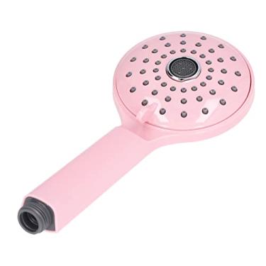 Imagem de Domary Cabeça de Chuveiro de Alta Pressão Portátil, Pulverizador ABS Pressurizado de Dois Modos, Evita Respingos de Acessórios de Banheiro, Cabeça de Chuveiro Portátil Projetada para (Rosa Cereja)