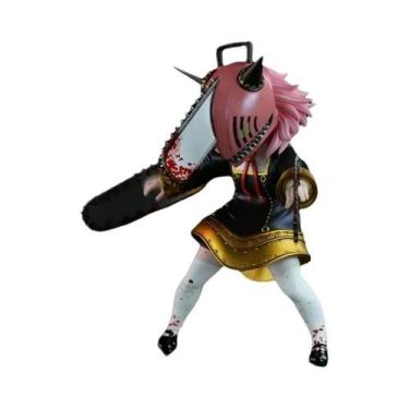 Imagem de SPYFAMILY Anya Forger como Chainsaw Man Anime Action Figure Brinquedos