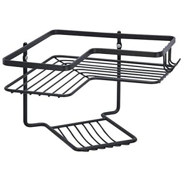 Imagem de Cantoneira com Saboneteira Arthi | Suporte Seguro | Acabamento Sustentável | Otimização de Espaço | Compartimento para Sabonete | Funcional | Instalação Simples com Parafusos e Buchas Inclusos