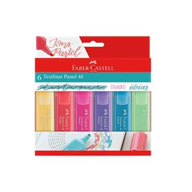 Imagem de Marca Texto Pastel, Faber-Castel, MT/15466, Textliner Pastel 46, 6 Unidades