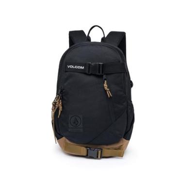 Imagem de Mochila Volcom Masculina Reforçada Espaçosa Preto, U