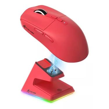 Imagem de Mouse Gamer ATTACK SHARK X6 com Fio RGB – Ergonômico, 6 Botões Programáveis e Alta Precisão (VERMELHO)