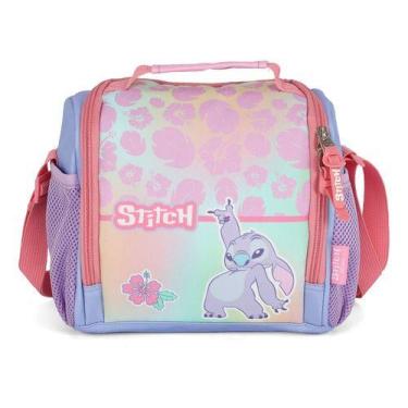 Imagem de Lancheira Térmica Escolar Juvenil Original Stitch Atoalhado - Luxcel, 