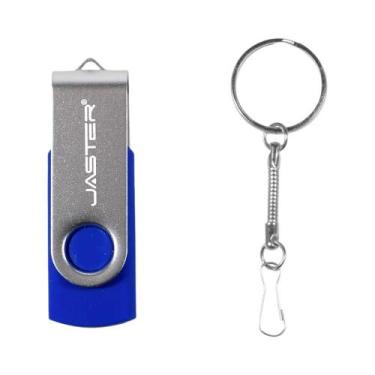 Imagem de Pen Drive USB Metálico 4GB 8GB 16GB 32GB 64GB Em Forma De Chave - JAST