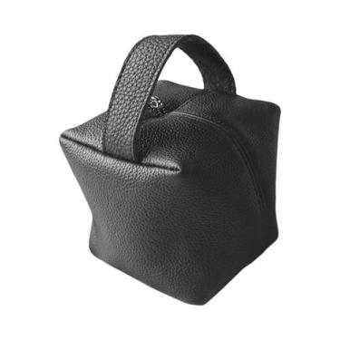 Imagem de Bolsa De Maquiagem Em Couro De Grão Superior Com Textura Macia, Porta-