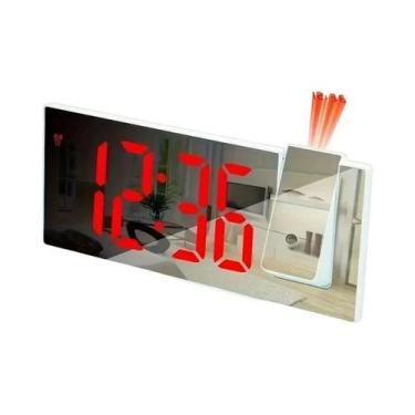 Imagem de Despertador Digital De Tela Grande Com Projeção E Display Luminescente