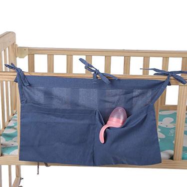 Imagem de aqxreight Berço Cama de bebê Pendurado Saco Infantil Fralda Mordedor Brinquedos Armazenamento Pendurado Saco Organizadorcinza 49.5cm X 28.5cm Mordedor de bebê Adequado Etc Seu Outro para Manter e