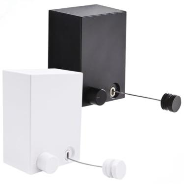 Imagem de Varal De Parede Retrátil Fio Aço Inoxidável Suporta(Aleatório)