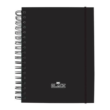 Imagem de dac - Caderno Smart Colegial com 80 Folhas Reposicionáveis e 10 Divisórias - All Black
