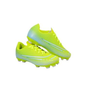 Imagem de Chuteira Campo Costurada Nova Na Caixa - Uzze Calçados, Amarelo, 42