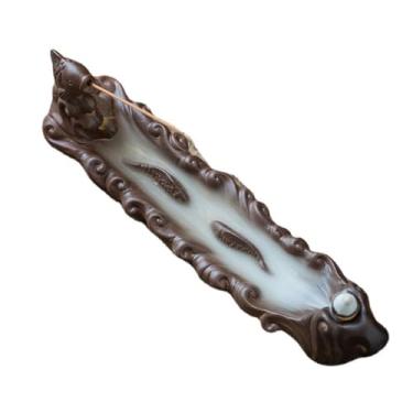 Imagem de Queimador de incenso de cerâmica retrô multiuso incenso refluxo incenso queimador incenso zen sândalo queimador incenso incenso titular queimador incenso