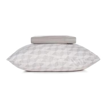 Imagem de Jogo de Cama Simples Malha Fio Penteado 100% Algodão - Escala - Solteiro King