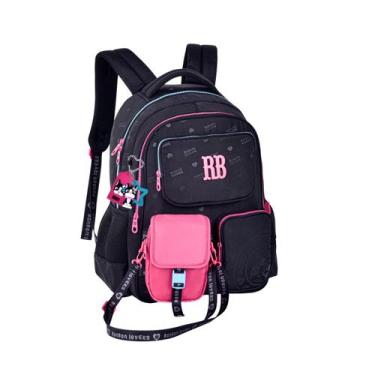 Imagem de Mochila Costas Com Shoulder Bag Juvenil Rebecca Bonbon, Preto