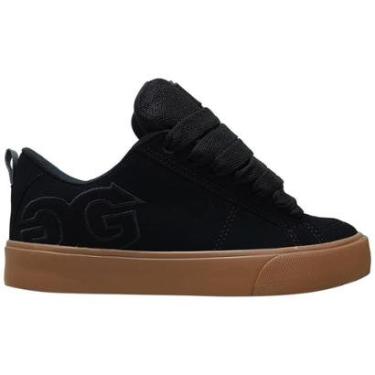 Imagem de Tênis Qix Double-G Record Skate Robusto Preto Gum DGVU0005-Masculino