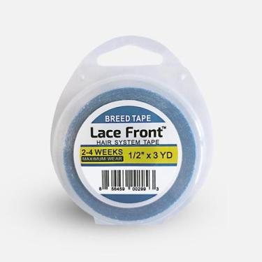 Imagem de Fita Adesiva Lace Front Azul Aderência Forte 1,27cm x 2,7m - Genérico