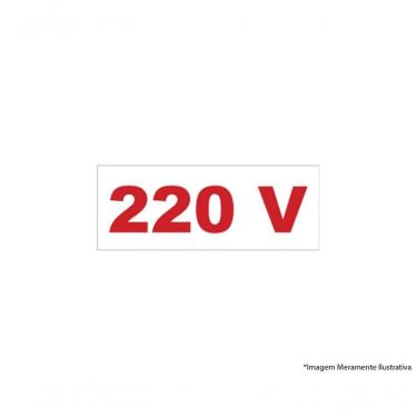 Imagem de Placa Sinal.Pvc 03,5X1,5Cm 220V 16Pcs Ref2270