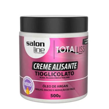 Imagem de Creme Alisante Total Liss Argan Médio Salon Line 500G