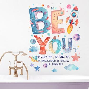 Imagem de Adesivo de parede Be You Motivational Quote PVC 59x40cm - yiweisai