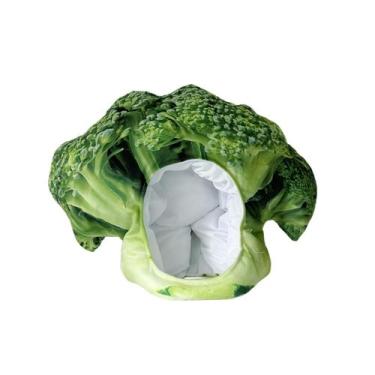Imagem de Chapéu: Cute Broccoli Head Vegetable Cosplay, fibra de poliéster - yiw