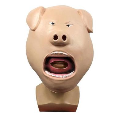 Imagem de Máscara de cosplay Funny Mad Pig, fantasia de Halloween, adereços, fes