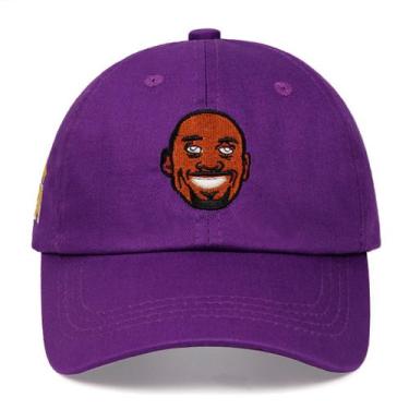 Imagem de Boné de beisebol Kobes Bryants Anime Snapback Hat algodão preto - yiwe
