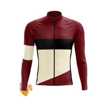 Imagem de Camisa De Ciclismo Térmica De Inverno Para Homens, Manga Longa, Jaquet