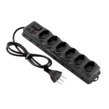 Imagem de Filtro De Linha Extensão Régua Elétrica 6 Tomadas Bivolt