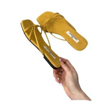 Imagem de Sandálias Huarache Femininas Multicoloridas Com Bico Quadrado Francês,