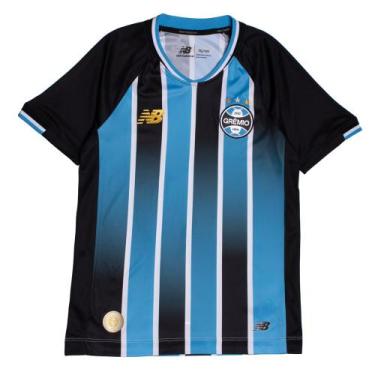 Imagem de Camiseta Juvenil New Balance Grêmio Home 2026 Torcedor Azul, Azul, Pre