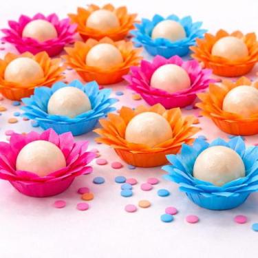 Imagem de 25 Forminhas Para Doces Finos Decoração Liz Neon Festa - BELLO