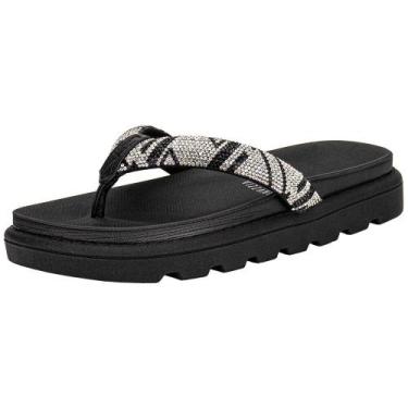 Imagem de Tamanco feminino flat vizzano 6459138, Preto, 35