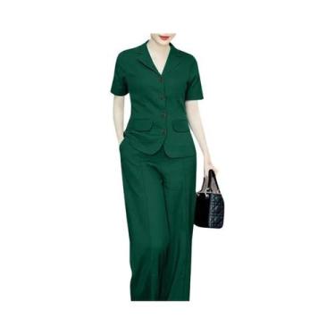 Imagem de Conjunto Elegante De Calças De Trabalho Femininas De Verão ZANZEA 2024