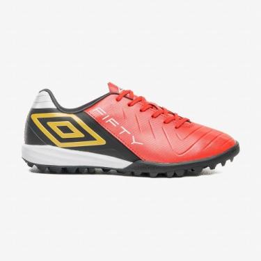 Imagem de Chuteira Umbro Fifty VI Society, Vermelho, 42