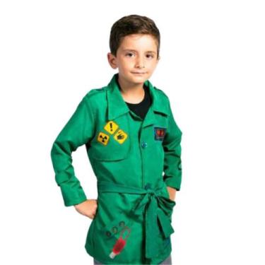 Imagem de Fantasia Detetives do Prédio Azul Infantil Capa Verde do Zeca com Bols