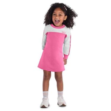 Imagem de Vestido Infantil Menina Inverno Moletom Peluciado Confortável Sofistic