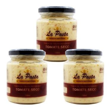 Imagem de Pasta de truta defumada com tomate seco 240ml la pasta - kit 3 unidade