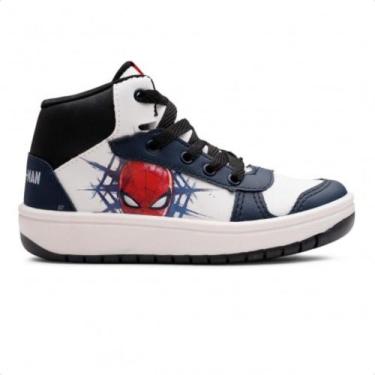 Imagem de Tênis Infantil Disney Marvel Homem Aranha-Masculino, Branco, 34, Mascu